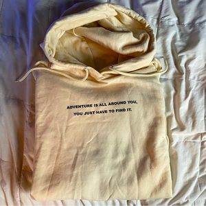 Open Planes Super Soft Creme Colored Hoodie